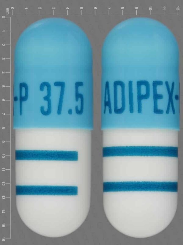 Blue & White Adipex-P 37.5 mg