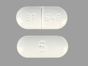 BP 648 5 (Acetaminophen and Hydrocodone 300 mg/5 mg)