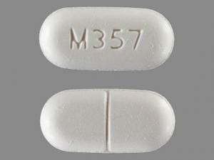 M357 (Acetaminophen and Hydrocodone 500 mg / 5 mg)