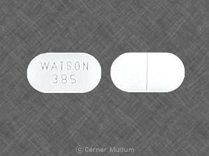 WATSON 385 (Acetaminophen and Hydrocodone 500 mg/7.5 mg)