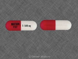 Acetaminophen and Oxycodone 500 mg / 5 mg (WATSON 737 5 500 mg)