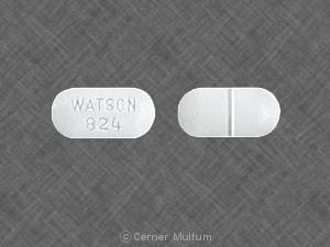 Acetaminophen and Oxycodone 500 mg / 7.5 mg (WATSON 824 )