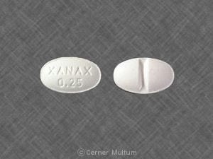 XANAX 0.25 mg